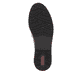 Glanzschwarze Rieker Damen Loafer 45560-03 mit einer extra weichen Decksohle. Schuh Laufsohle.