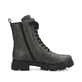 Asphaltschwarze Rieker Damen Hochschaftstiefel Y4760-00 mit einer leichten Sohle. Schuh Innenseite