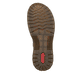 Schwarze Rieker Damen Schnürstiefel 53632-90 mit floralem Aufdruck. Schuh Laufsohle.