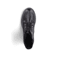
Nachtschwarze Rieker Damen Biker Boots Z9133-00 mit Schnürung und Reißverschluss. Schuh von oben