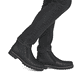 Schwarze Rieker Herren Kurzstiefel 39871-00 aus Glattleder. Schuh am Fuß.