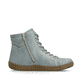 Bottes à lacets Rieker vertes pour femmes 52304-52 avec fermeture éclair. Côté intérieur de la chaussure.