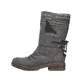 
Graue Rieker Damen Kurzstiefel Z4783-45 mit Reißverschluss sowie einer Profilsohle. Schuh Außenseite