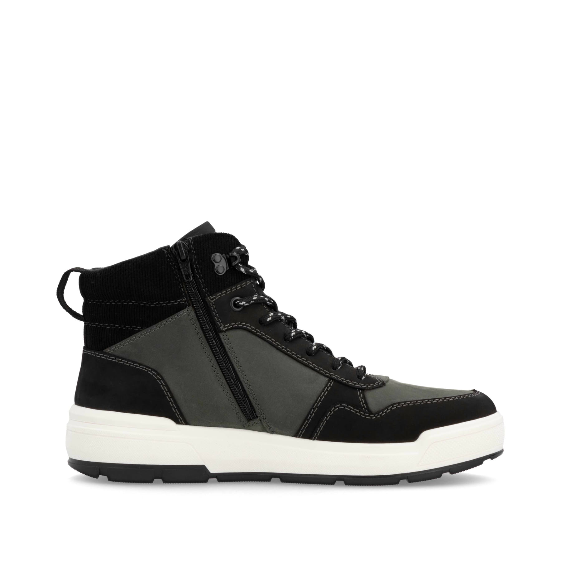 Baskets montantes Rieker noires homme U0073-00 avec membrane RiekerTEX. Intérieur de la chaussure.