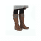 Braune Rieker Damen Hochschaftstiefel 94692-24 mit wasserabweisender TEX-Membran. Schuh am Fuß.