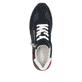 Blaue Rieker Damen Sneaker Low 58923-14 mit einem Reißverschluss. Schuh von oben.