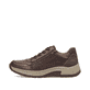 Braune Rieker Herren Schnürschuhe 11001-25 aus Glattleder mit Reißverschluss. Schuh Außenseite.