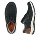 Blaue Rieker Herren Schnürschuhe 03603-14 mit moderner Spannnaht. Schuh von oben, liegend.