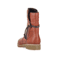Fuchsbraune Rieker Damen Kurzstiefel 73551-24 mit einer robusten Profilsohle. Schuh von hinten