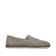 Graue Rieker Herren Slipper B5285-42 mit einem Gummizug sowie Komfortweite G 1/2. Schuh Innenseite.
