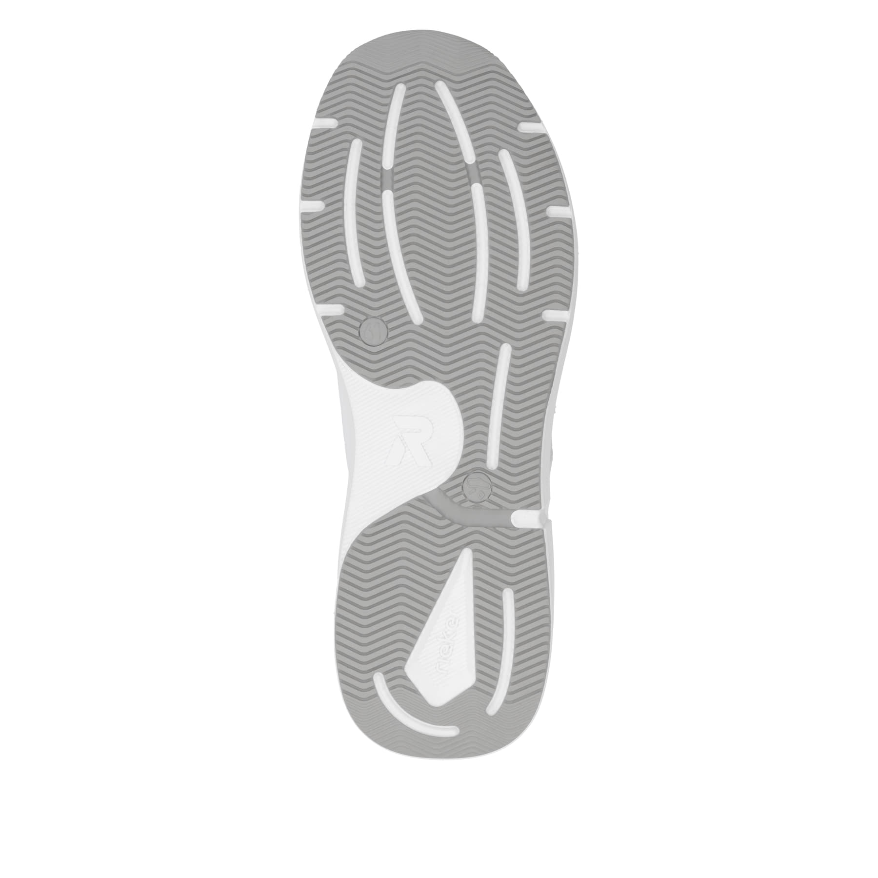 Weiße Rieker Herren Sneaker Low U1400-80 mit Schnürung sowie flexibler Sohle. Schuh Laufsohle.