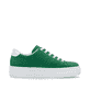 Grüne Rieker Damen Sneaker Low N49W1-52 mit einer Schnürung. Schuh Innenseite.