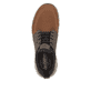 Braune Rieker Herren Slipper B6654-22 mit wasserabweisender RiekerTEX-Membran. Schuh von oben.