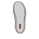 Weißblaue Rieker Damen Schnürschuhe L0307-80 mit eleganten Zierlochungen. Schuh Laufsohle.