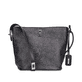 Rieker Handtasche H1657-90 in Schwarz mit Innenfach, Reißverschluss und Handyfach. Vorderseite.