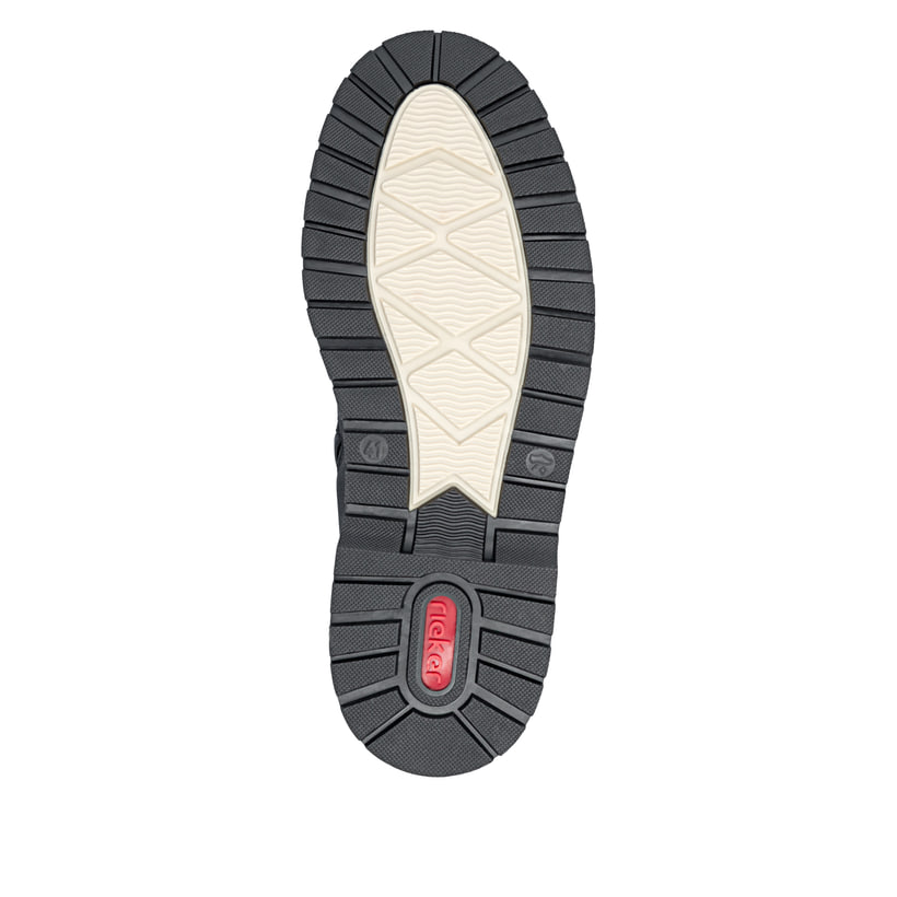 Schwarze Rieker Herren Schnürstiefel F3800-00 mit wasserabweisender TEX-Membran. Schuh Laufsohle.