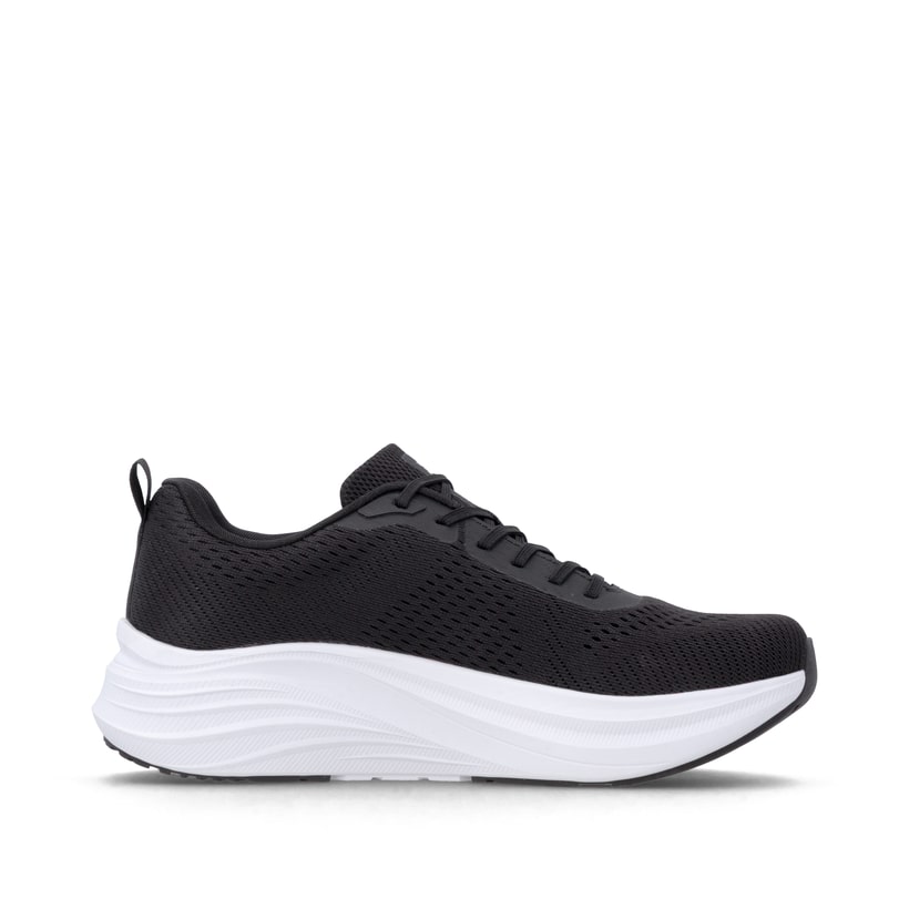 Baskets basses Rieker noires pour homme U4101-00 avec lacets. Côté intérieur de la chaussure.