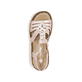 Rosane Rieker Damen Riemchensandalen 60855-31 mit Schmuckelementen. Schuh von oben.