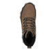 
Karamellbraune Rieker Herren Schnürstiefel 35540-24 mit einer leichten Profilsohle. Schuh von oben