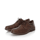 Kastanienbraune Rieker Herren Schnürschuhe 13200-24 mit der Komfortweite G 1/2. Schuhpaar seitlich schräg.