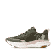 Grüne Rieker Sport Damen Sneaker Low W4501-54. Schuh Außenseite.