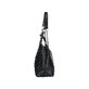 Rieker Shopper H1610-00 in Schwarz mit goldener verflochtener Kette, Reißverschluss und Innenfach. Linksseitig.