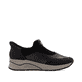 Mocassins Rieker marron pour femme N9553-25 avec option easy in facile. Chaussure vue de l'arrière.