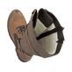 Braune Rieker Damen Schnürstiefel Y8101-25 aus Rauleder. Schuh von oben, liegend.