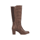 Nussbraune Rieker Damen Hochschaftstiefel 96081-25 mit modischer Kordel. Schuh Innenseite.