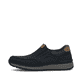 
Dunkelblaue Rieker Herren Slipper B9062-15 mit einer schockabsorbierenden Sohle. Schuh Außenseite