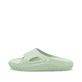 Grüne Rieker Damen Pantoletten W3450-52 mit flexibler und ultraleichter Sohle. Schuh Außenseite.