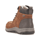 Braune Rieker Herren Schnürstiefel 03610-22 mit wasserabweisender TEX-Membran. Schuh von hinten.