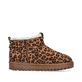 Braune Rieker Damen Kurzstiefel 99861-25 mit Leo-Print sowie der Komfortweite G. Schuh Innenseite.