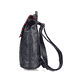Sac Ã  dos Rieker H1357-14 en bleu et rouge avec détails colorés, fermeture éclair et poche pour téléphone portable. Côté droit.