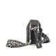 Sac à main Rieker H1029-00 en noir avec fermeture éclair, poche pour téléphone portable et bandoulière amovibles. Côté droit.