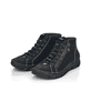 Graue Rieker Damen Schnürstiefel 55031-45 mit einer schockabsorbierenden Sohle. Schuh Innenseite