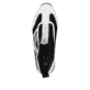 Schwarze Rieker Damen Sneaker High N6360-00 mit einem Reißverschluss. Schuh von oben.