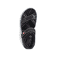 Schwarze Rieker Damen Trekkingsandalen 68851-02 mit einem Klettverschluss. Schuh von oben.