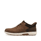 Braune Rieker Herren Slipper B3357-24 mit easy Hineinschlüpf-Möglichkeit. Schuh Außenseite.