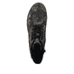 Schwarze Rieker Damen Schnürstiefel Y9103-90 mit wasserabweisender TEX-Membran. Schuh von oben.