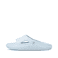 Blaue Rieker Damen Pantoletten W3450-11 mit flexibler und ultraleichter Sohle. Schuh Außenseite.