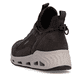 Baskets basses Rieker marron pour femmes N5254-25 avec bande élastique. Chaussure vue de l'arrière.