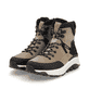 Beige Rieker Damen Schnürstiefel W0071-20 mit wasserabweisender TEX-Membran. Schuh Außenseite gespiegelt.
