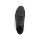 
Asphaltschwarze Rieker Herren Schnürstiefel 38542-00 mit einer robusten Profilsohle. Schuh von oben