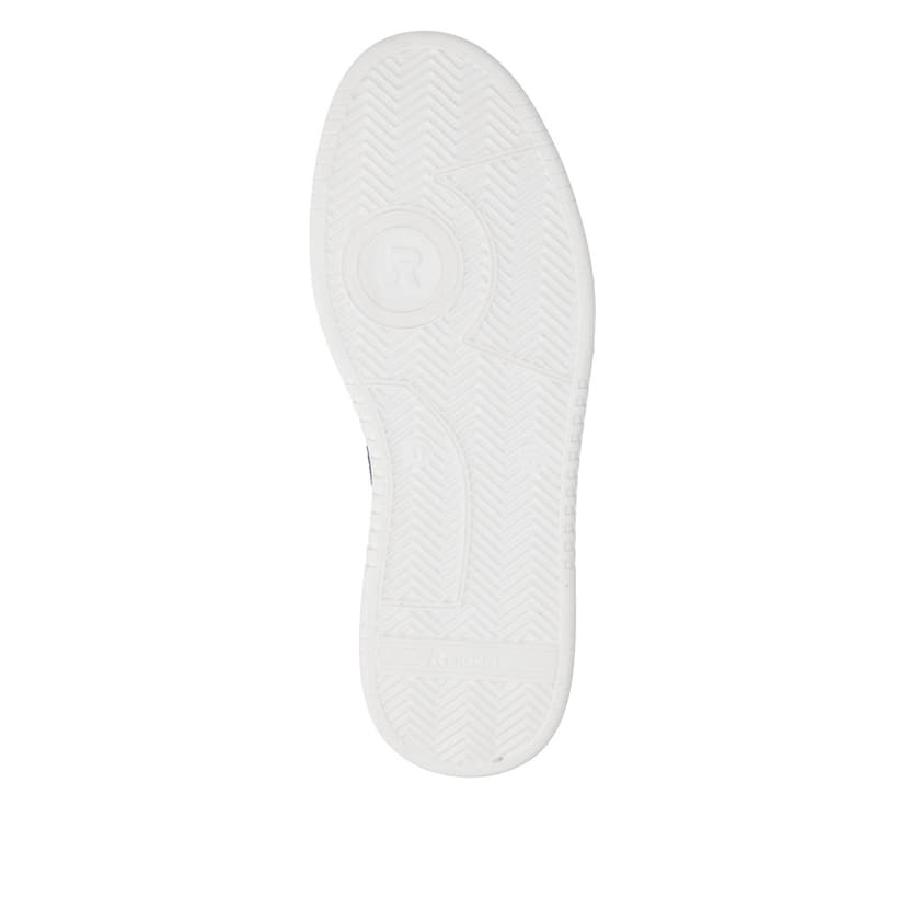 Blaue waschbare Rieker Herren Sneaker Low U1904-14 mit einer Schnürung. Schuh Laufsohle.