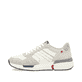 Weiße Rieker Herren Sneaker Low U1401-80 mit einer Schnürung. Schuh Außenseite.