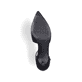 Schwarze Rieker Pumps 41153-00 mit einer griffigen Sohle. Schuh Laufsohle.