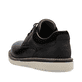 Schwarze Rieker Herren Schnürschuhe 04501-00 mit modernen Ziernähten. Schuh von hinten.