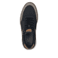 Blaue Rieker Herren Schnürschuhe 04401-14 mit einem Reißverschluss. Schuh von oben.