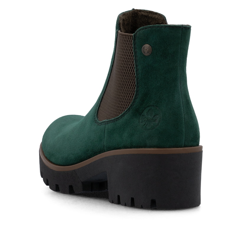 Rieker Stivale Chelsea Da Donna Con Fodera Calda Stringa Suola Chunky Y9371